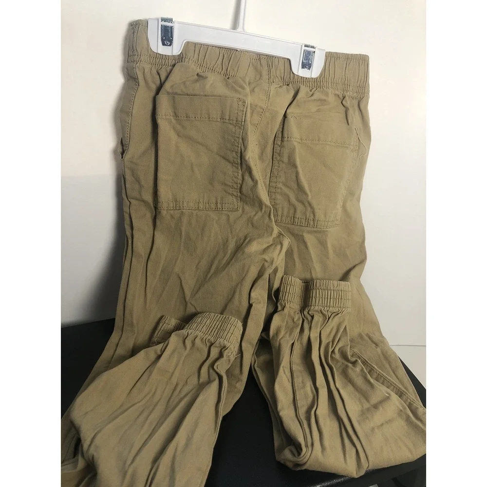The Children's Place Boys Size 8 Tan Khaki Pants Elastic‎ Waist Pre-Owned